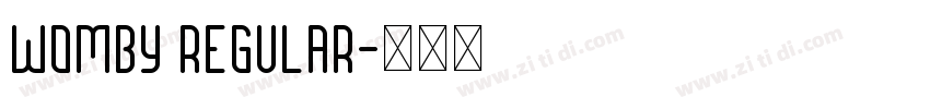 womby Regular字体转换